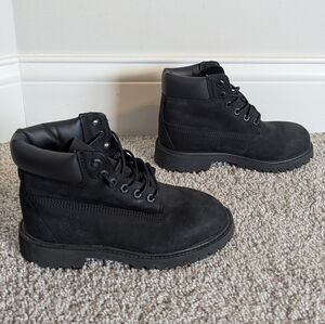 Timberland Waterproof Boys Black Boots sz 1
